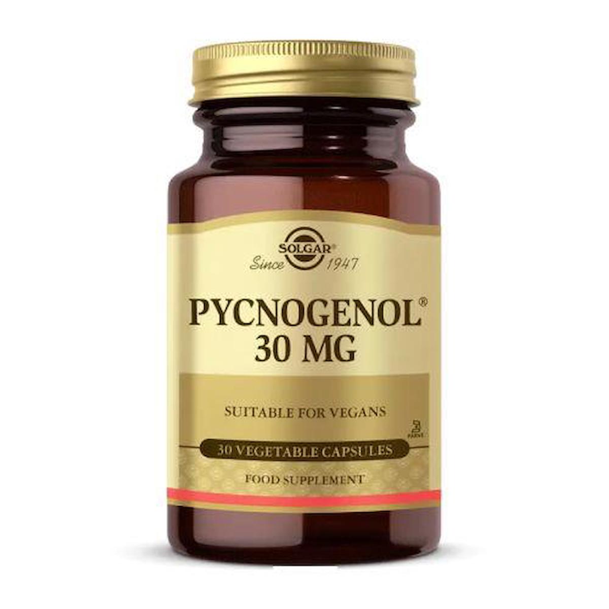 Solgar Pycnogenol Sade Unisex Vitamin 30 Kapsül