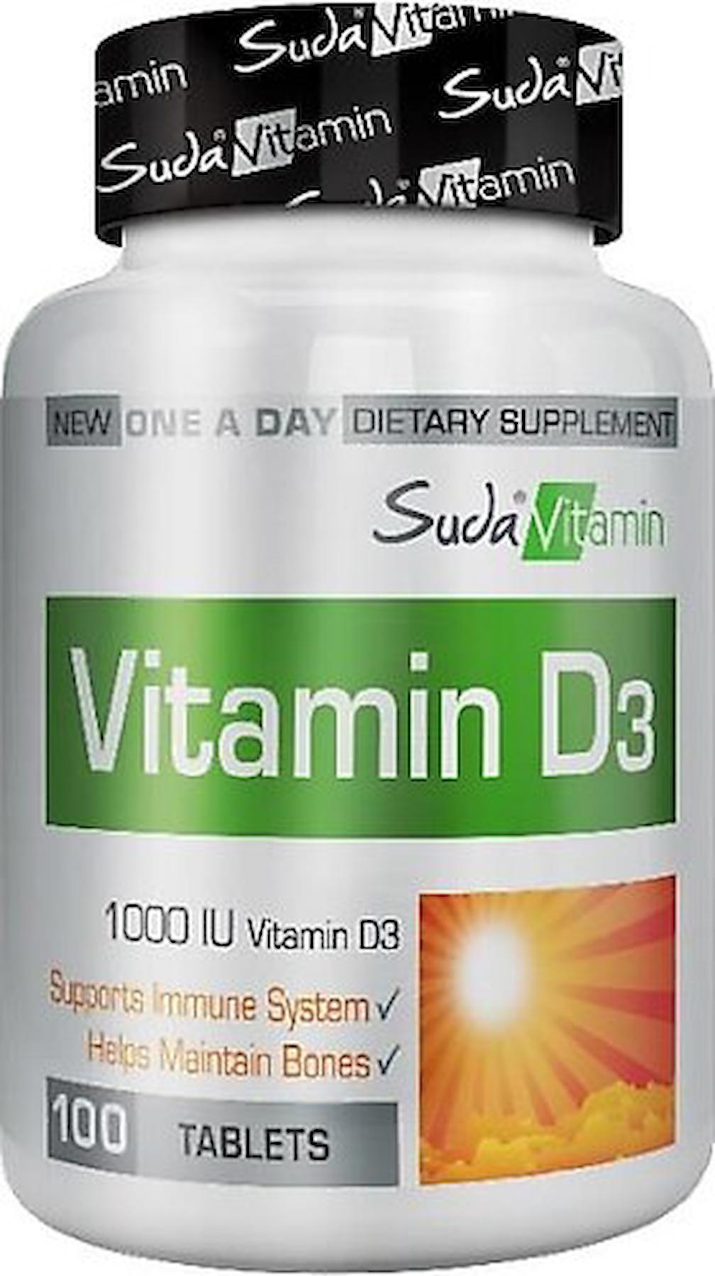 Suda Vitamin Vitamin D3 Aromalı Unisex 100 Tablet