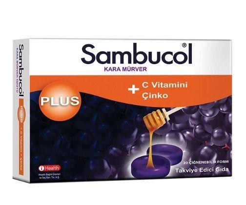 Sambucol Çinko Aromalı Unisex Vitamin 20 Pastil