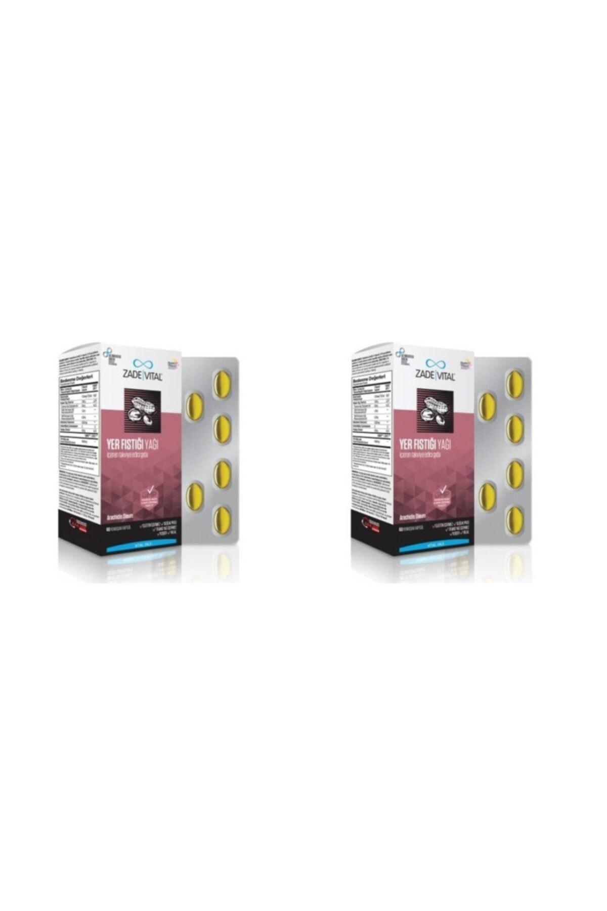 Zade Vital Yer Fıstığı Yağı Aromalı Unisex Vitamin 2x60 Kapsül