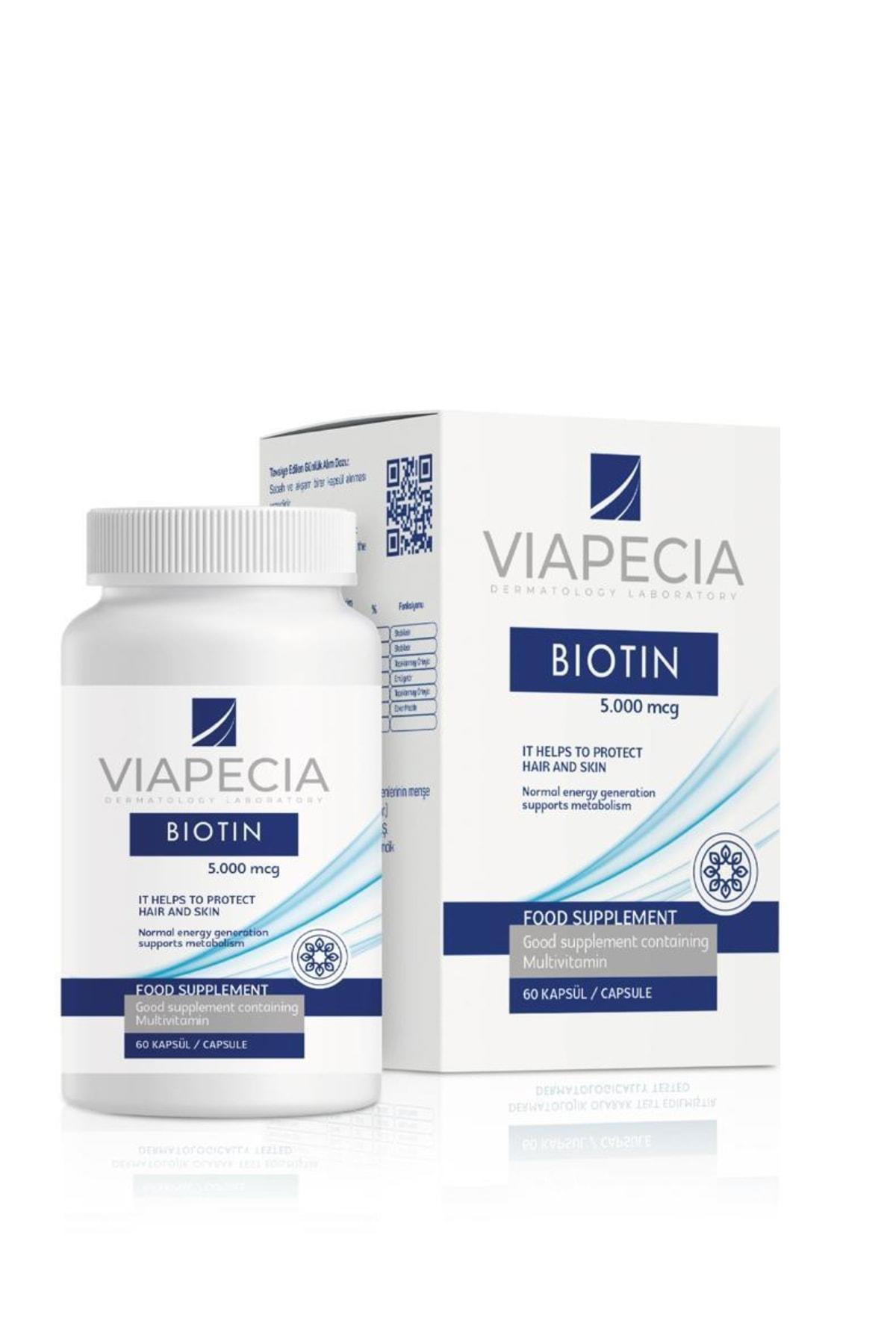 Viapecia Biotin Aromasız Unisex Vitamin 60 Kapsül