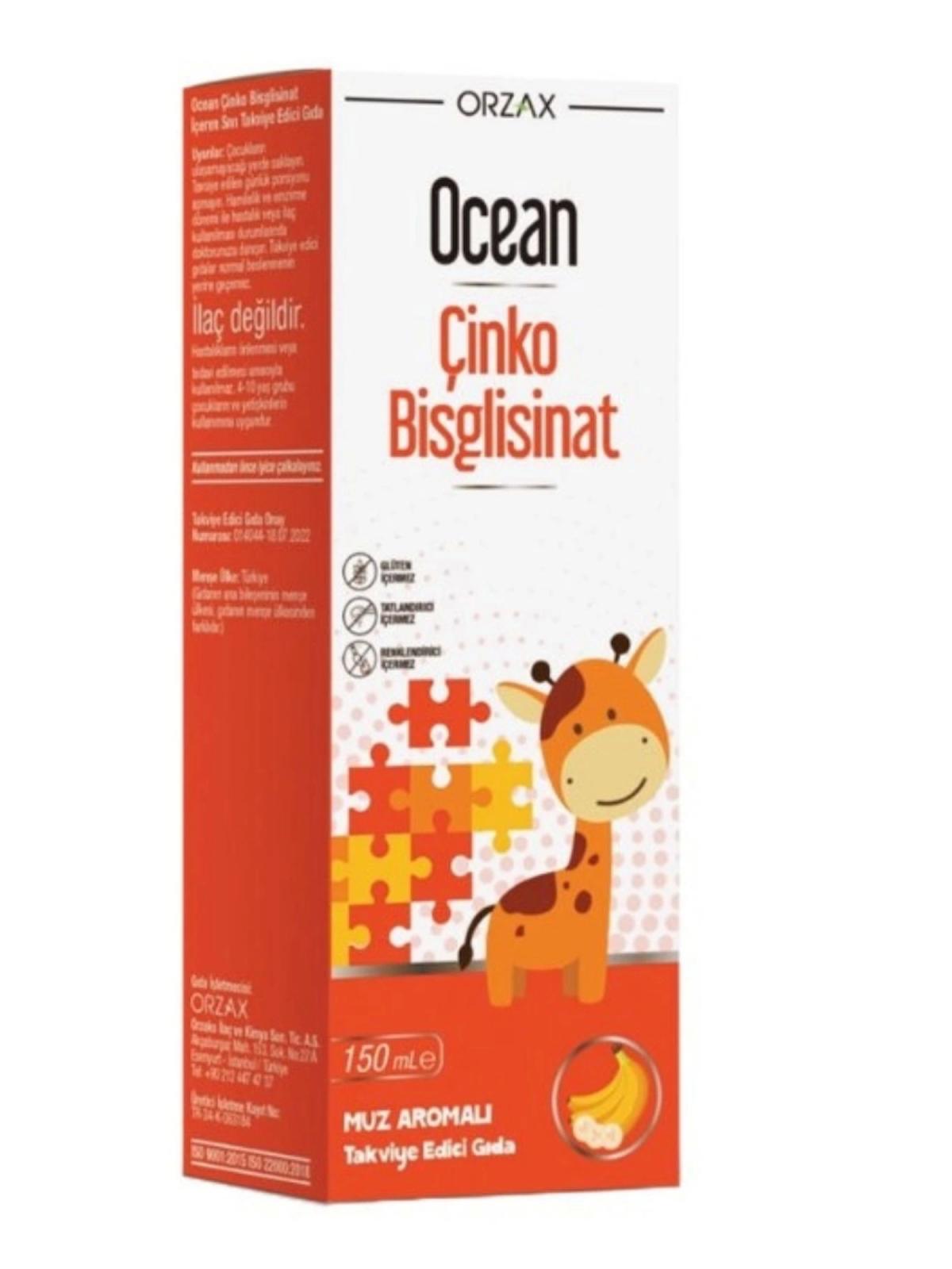 Ocean Çinko Aromalı Çocuk Vitamin 150 ml