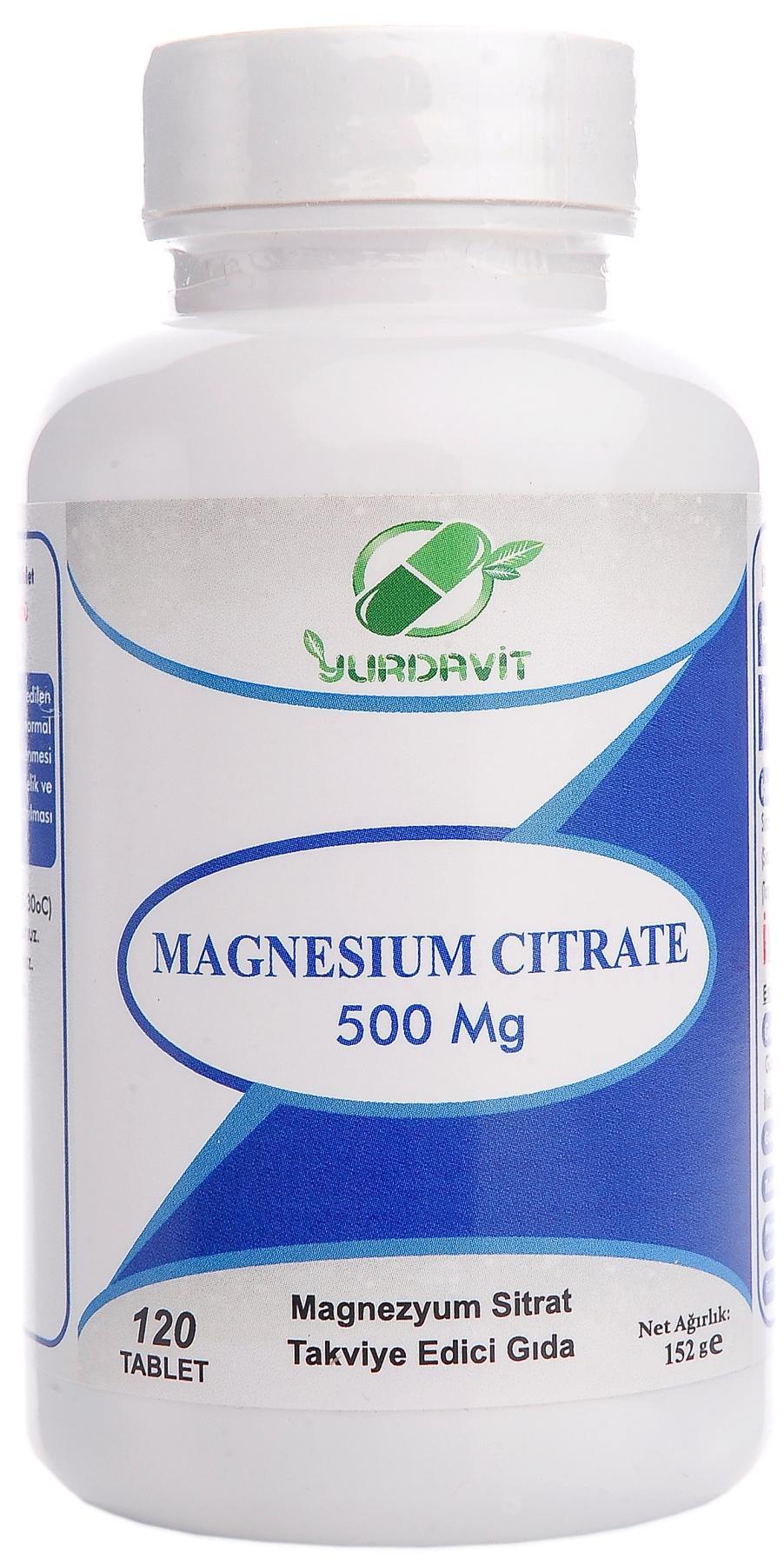 Yurdavit Magnezyum Sade Unisex Vitamin 120 Tablet