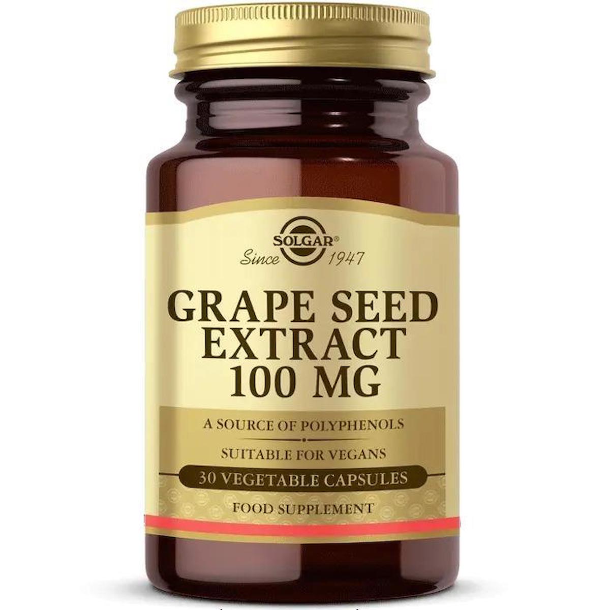 Solgar Grape Seed Extract Aromasız Unisex Vitamin 30 Tablet