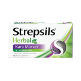 Strepsils Herbal Kara Mürver Unisex Vitamin 16 Tablet