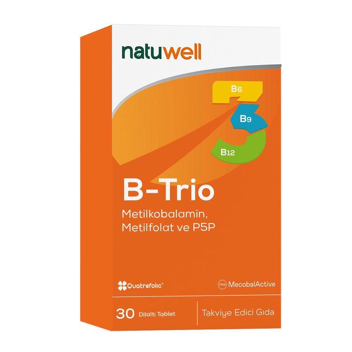 Natuwell B-Trio Sade Unisex Vitamin 30 Kapsül