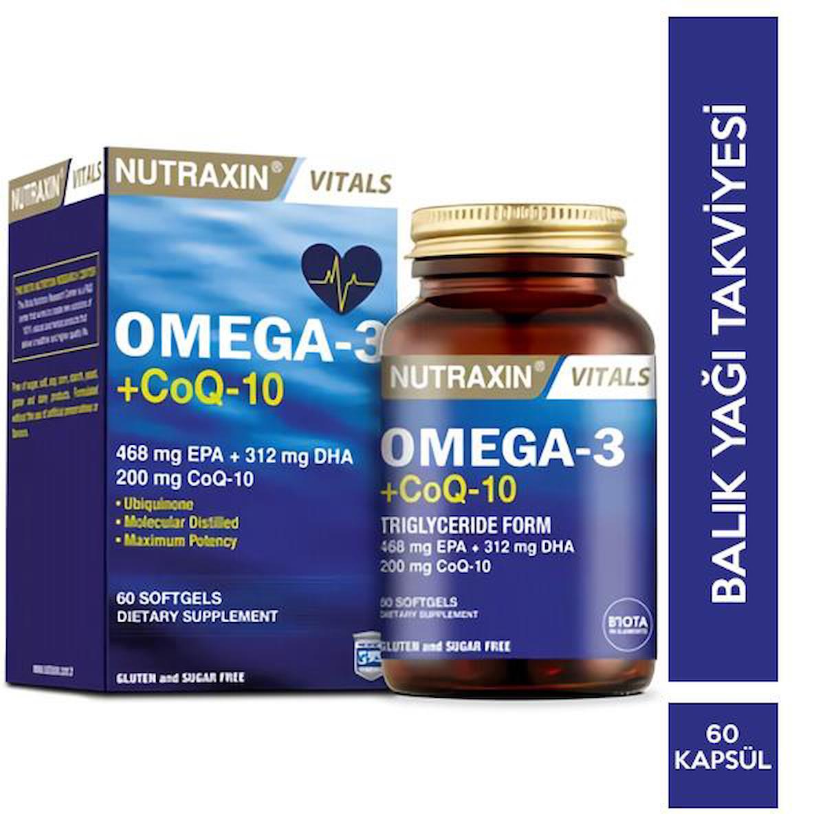 Nutraxin Omega-3 Aromasız Unisex Vitamin 60 Tablet