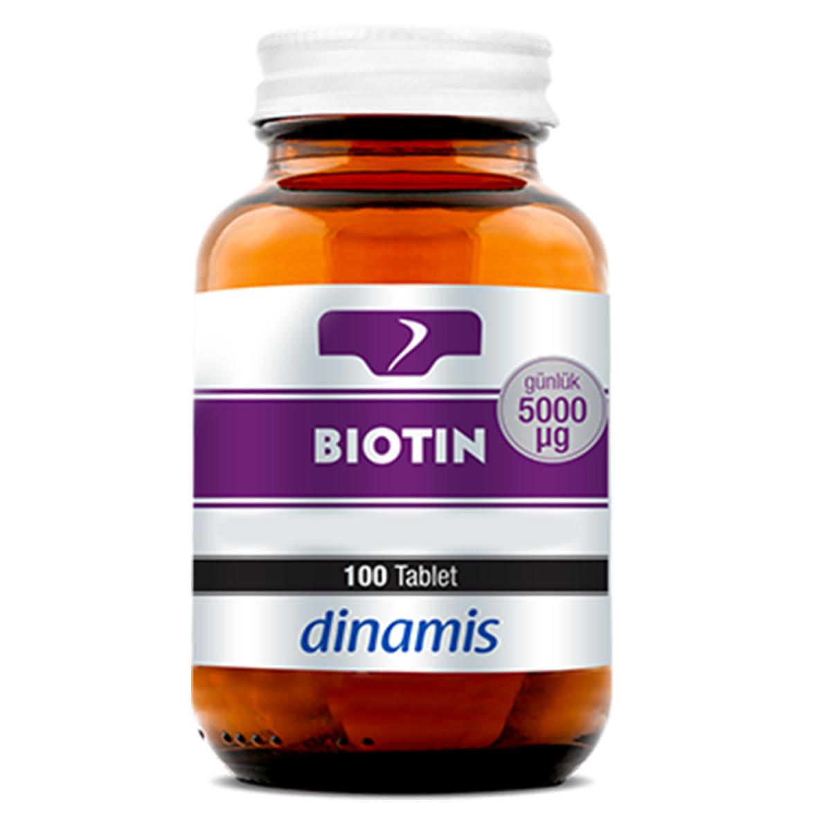 Dinamis Biotin Sade Unisex Vitamin 100 Tablet
