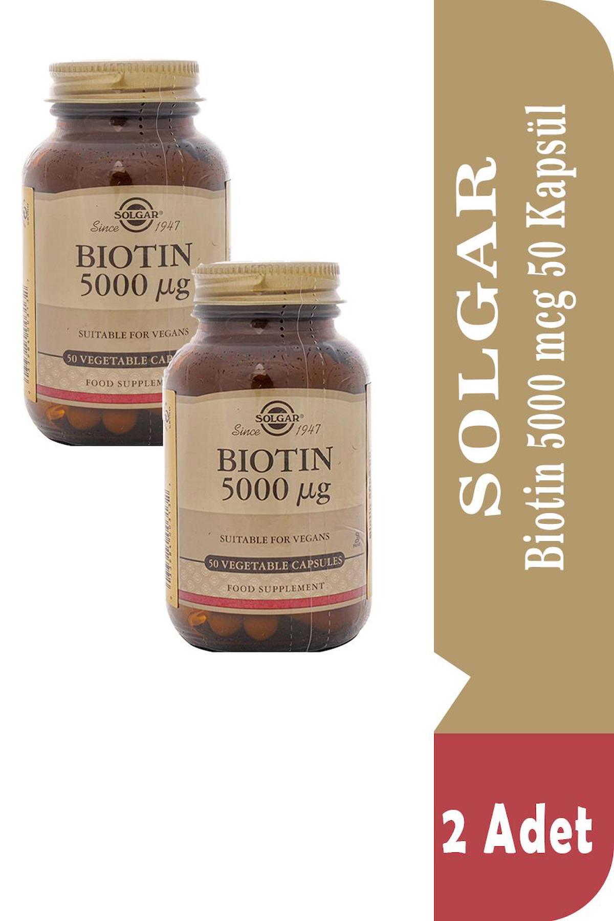Solgar Biotin Sade Unisex Vitamin 50x2 Kapsül