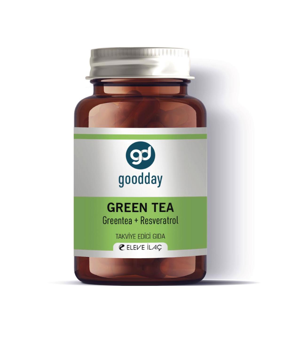 Goodday Green Tea + Resveratrol Aromasız Unisex Vitamin 60 Tablet