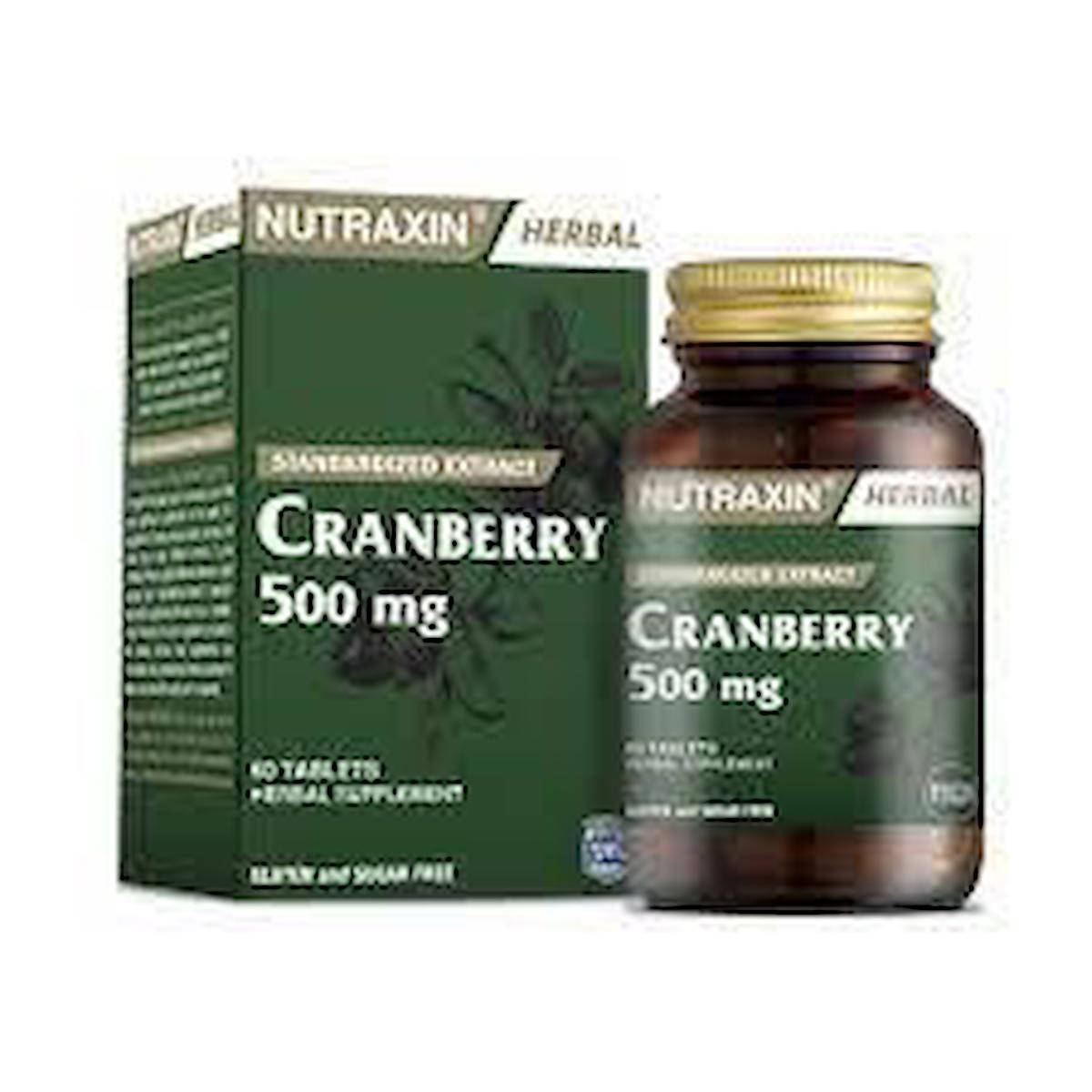 Nutraxin Plus Cranberry Aromasız Unisex Vitamin 60 Tablet