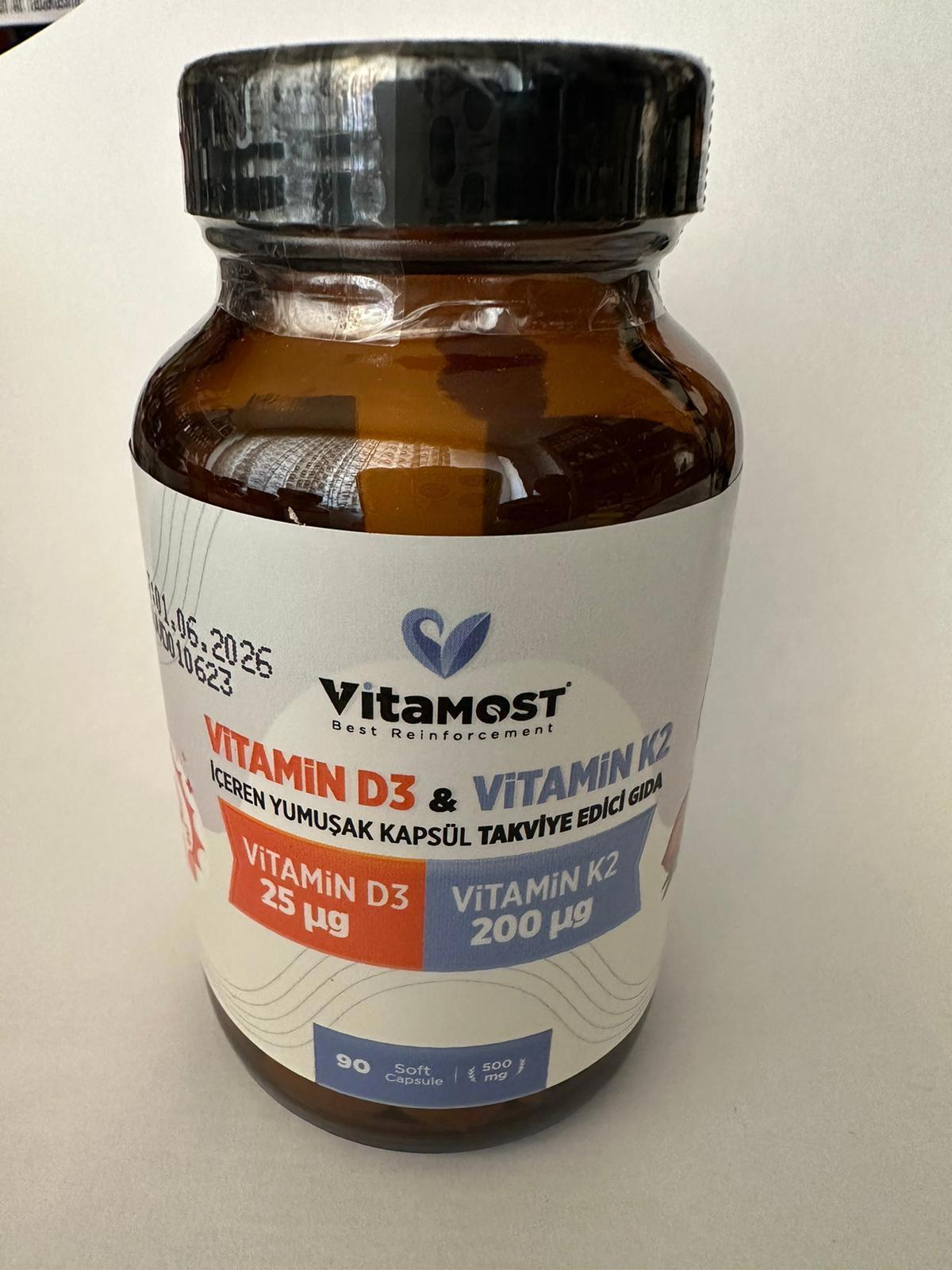 Vitamost K2 Vitamini Aromasız Unisex 90 Kapsül