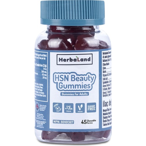 Herbaland Gummies Hsn Beauty 45 Aromasız Çocuk Vitamin 45 Tablet