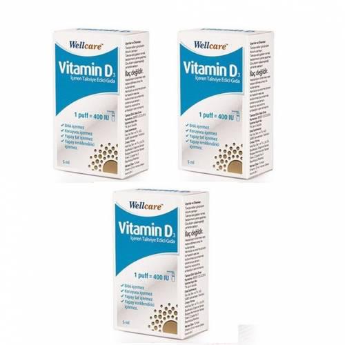 Wellcare Vitamin D Sade Unisex 3x5 ml