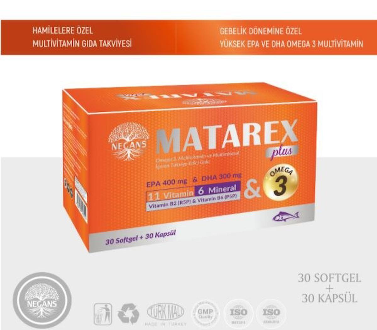 Negans Matarex Plus Sade Kadın Vitamin 30 Adet - 30 Kapsül