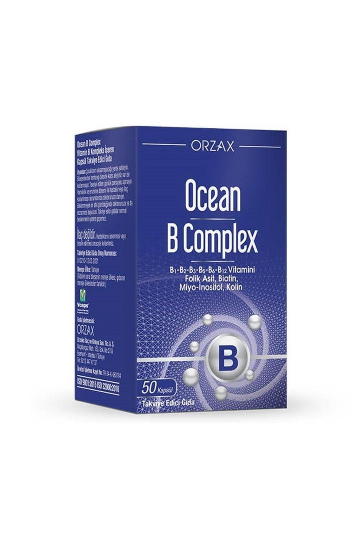 Ocean B Complex Aromasız Unisex Vitamin 50 Tablet