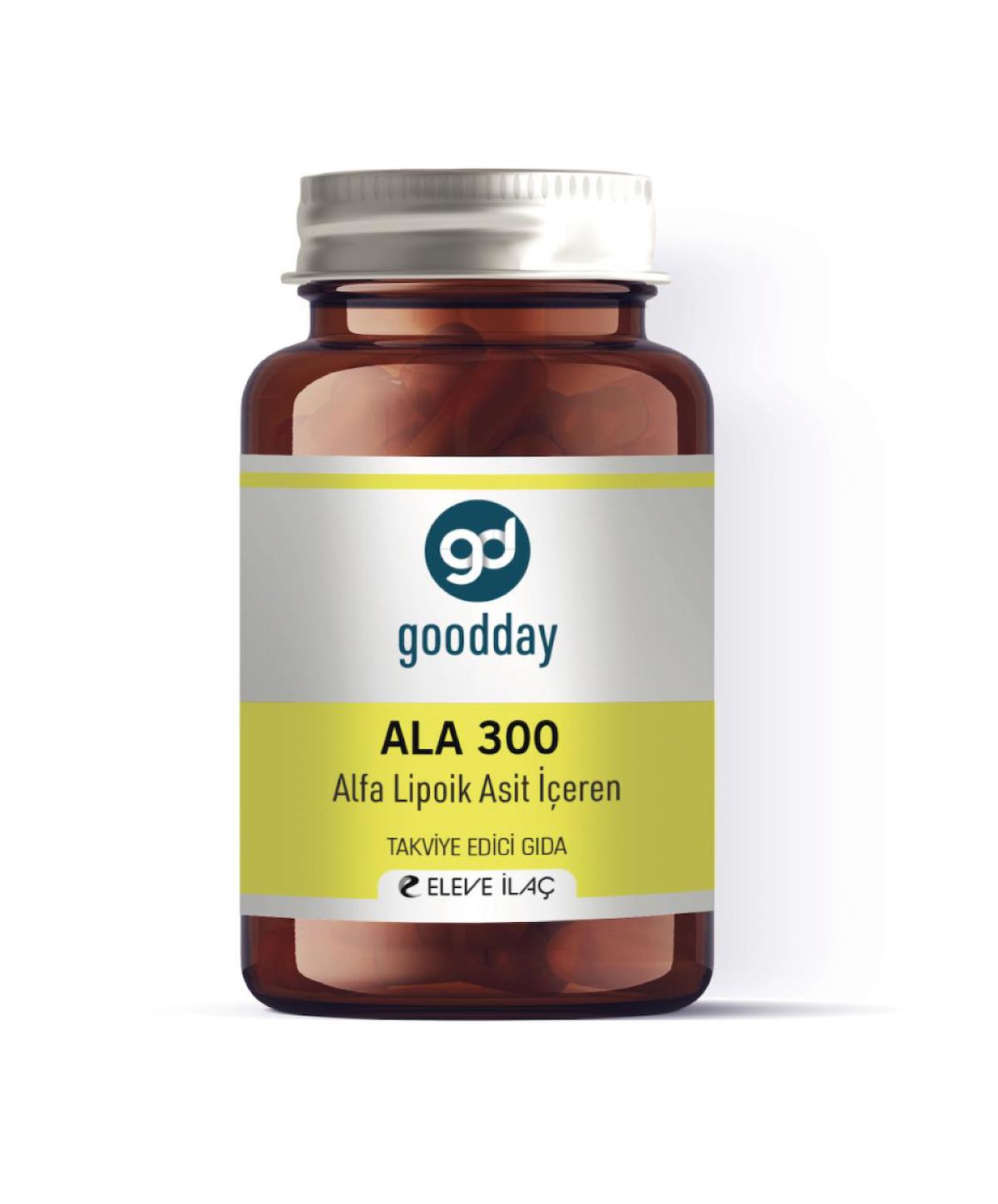 Goodday Alfa Lipoik Asit (Ala300) Aromasız Unisex Vitamin 60 Kapsül