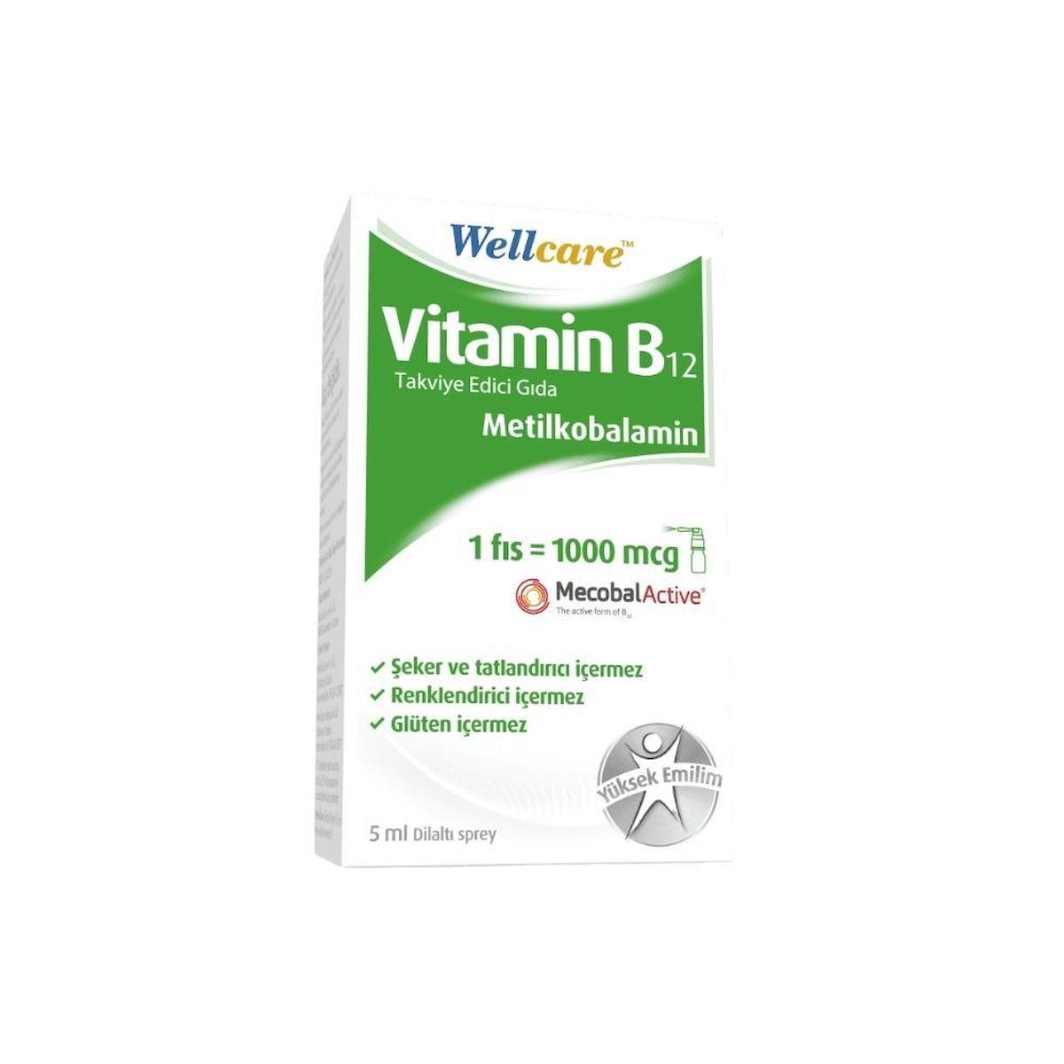 Wellcare Vitamin B12 Sade Unisex 5 ml
