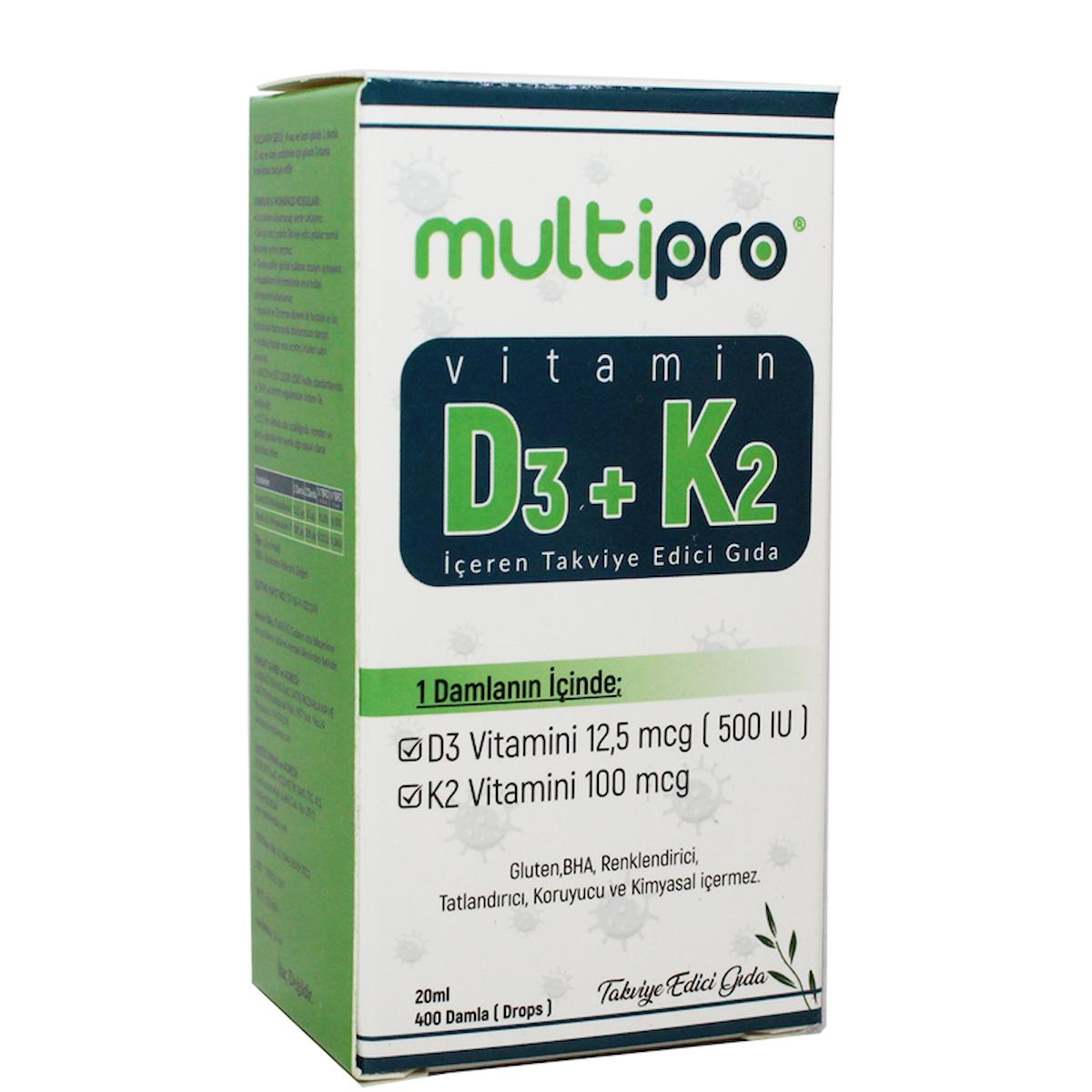 Multipro D3 Vitamini Sade Çocuk - Yetişkin 20 ml