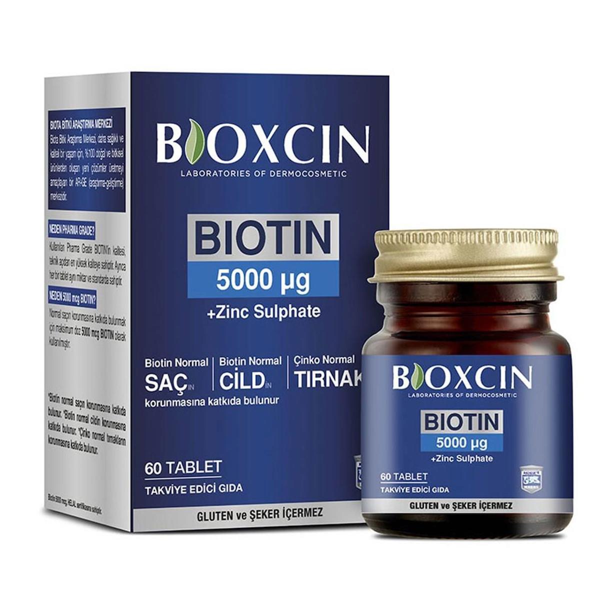 Bıoxcın Biotin Sade Unisex Vitamin 60 Tablet