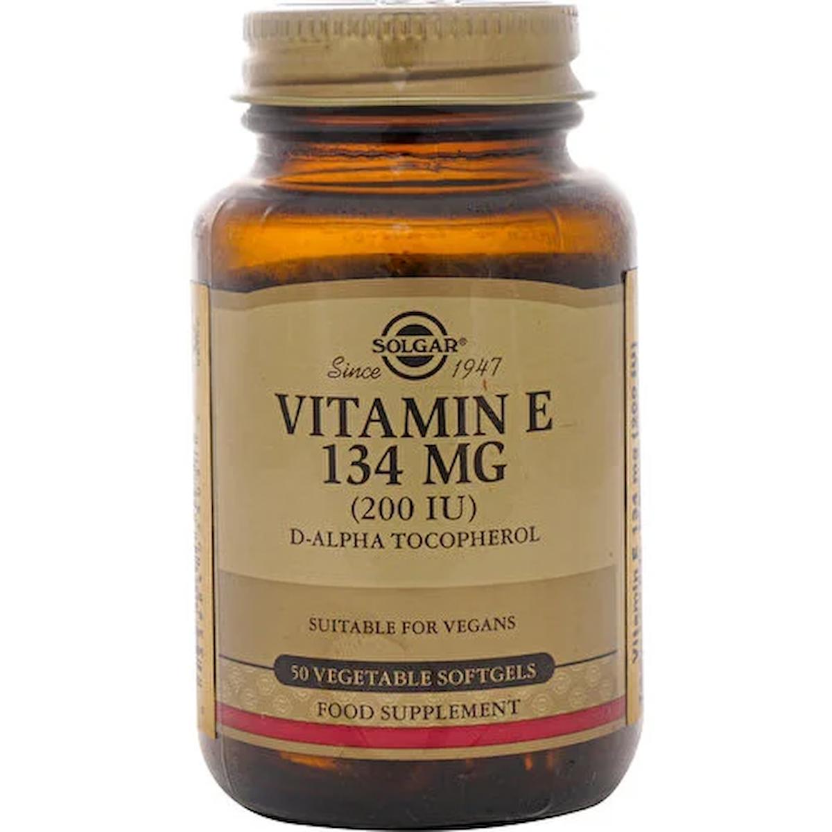 Solgar Vitamin E Aromasız Unisex 50 Kapsül