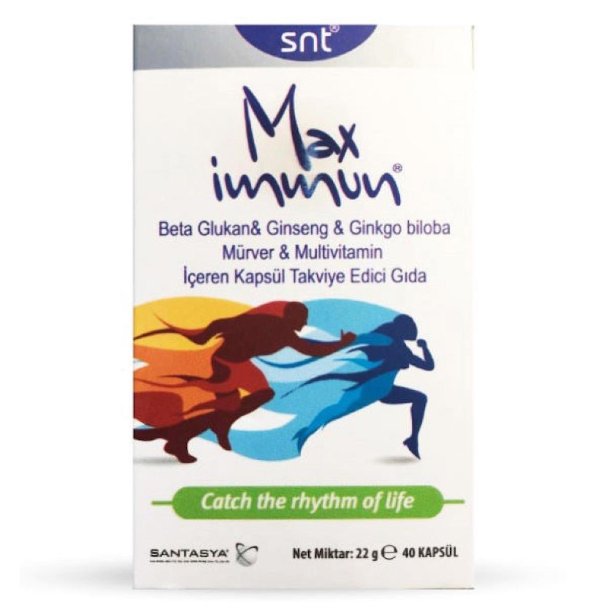 Santasya Max Immun Aromasız Unisex Vitamin 40 Kapsül