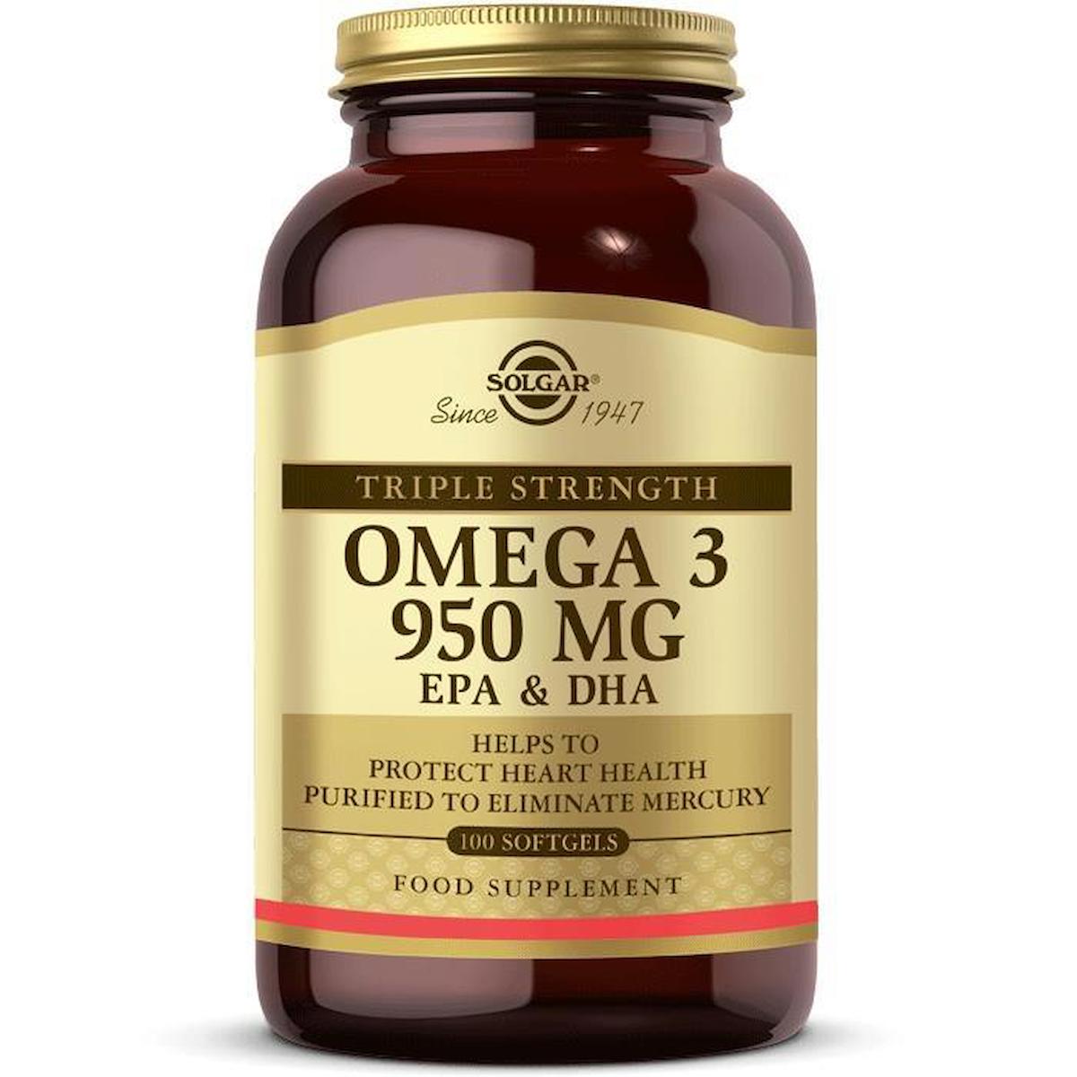Solgar Omega-3 Aromasız Unisex Vitamin 100 Kapsül