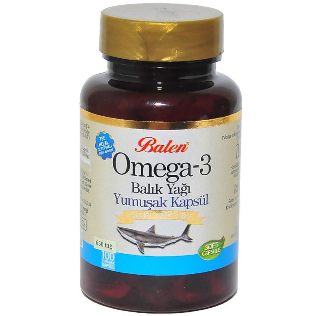 Balen Omega 3 Sade Unisex Vitamin 100 Kapsül