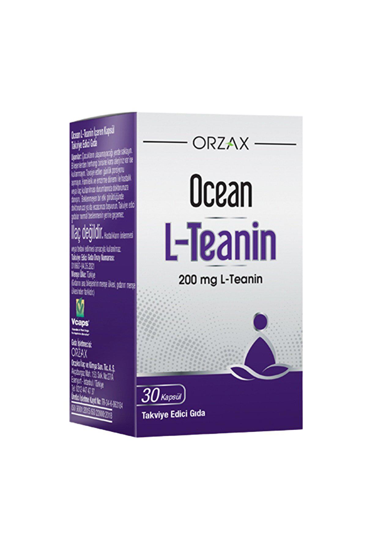 Ocean Orzax L-Teanin Aromasız Unisex Vitamin 30 Kapsül