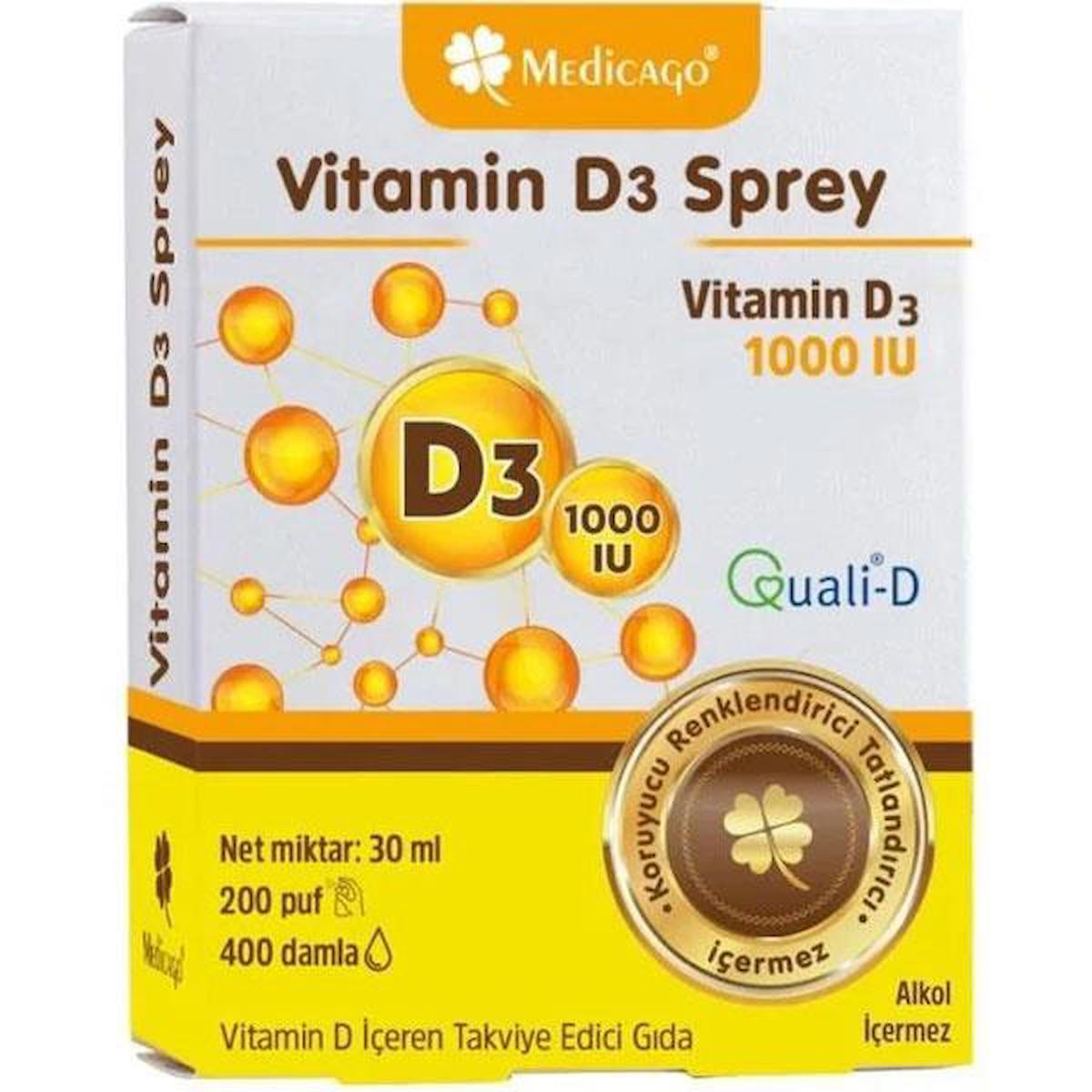 Medicago Vitamin D3 Aromasız Unisex 30 ml