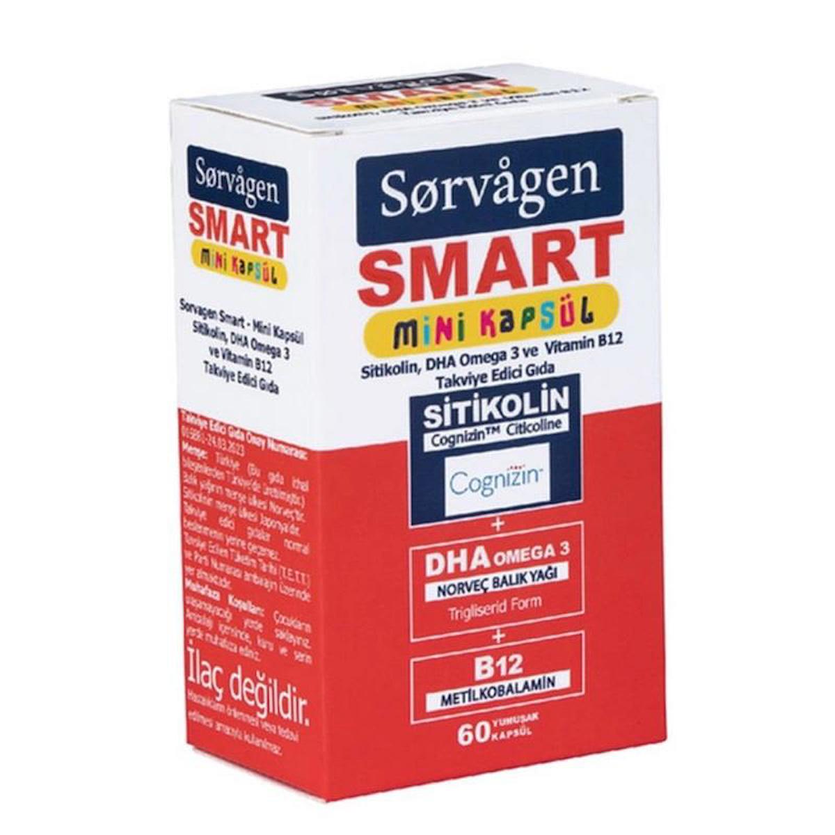 Sorvagen Smart Mini Aromasız Çocuk Vitamin 60 Tablet