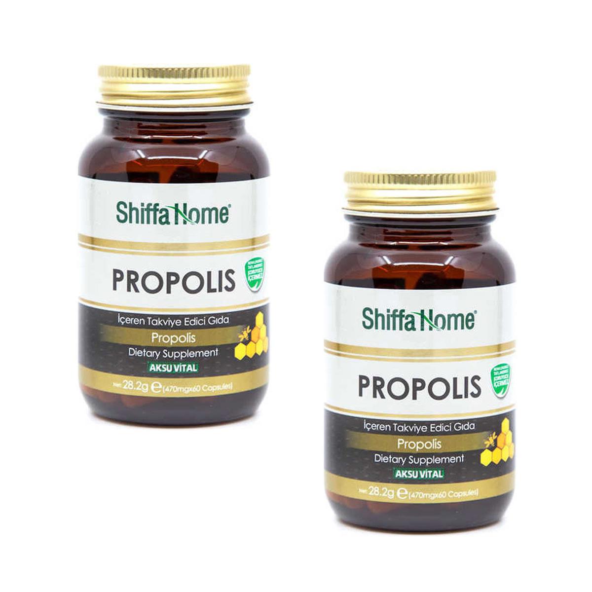 Shiffa Home Propolis Aromasız Unisex Vitamin 2x60 Kapsül