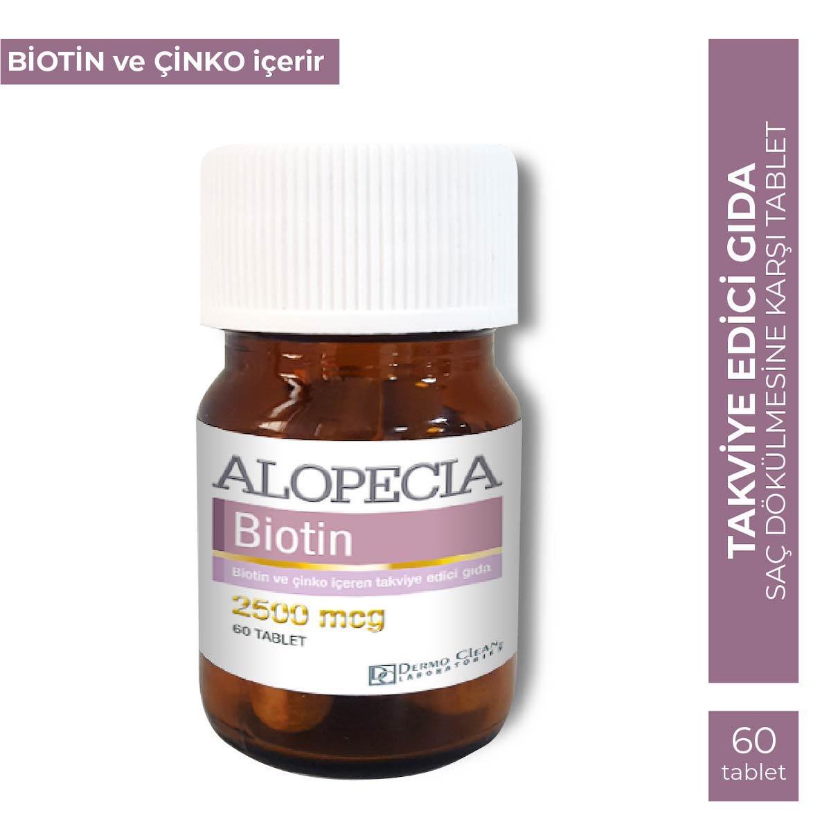 Alopecia Biotin Sade Unisex Vitamin 60 Tablet