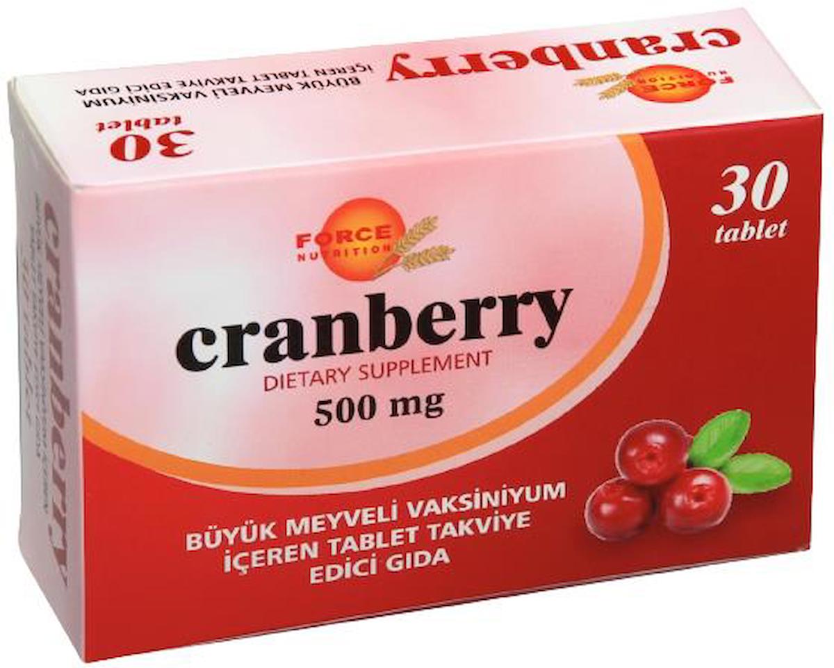 Force Nutrition Cranberry Aromalı Unisex Vitamin 30 Tablet