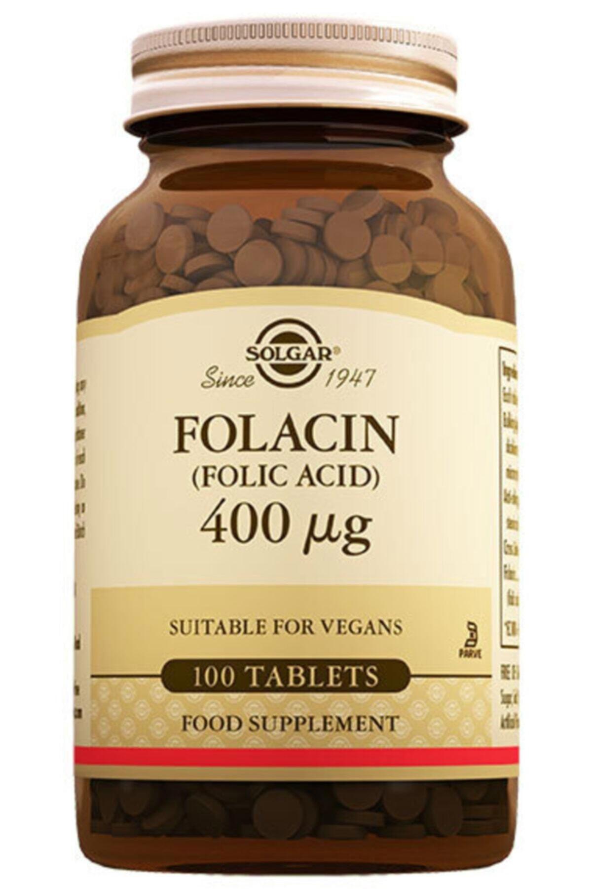 Solgar Folacin Aromasız Unisex Vitamin 100 Tablet