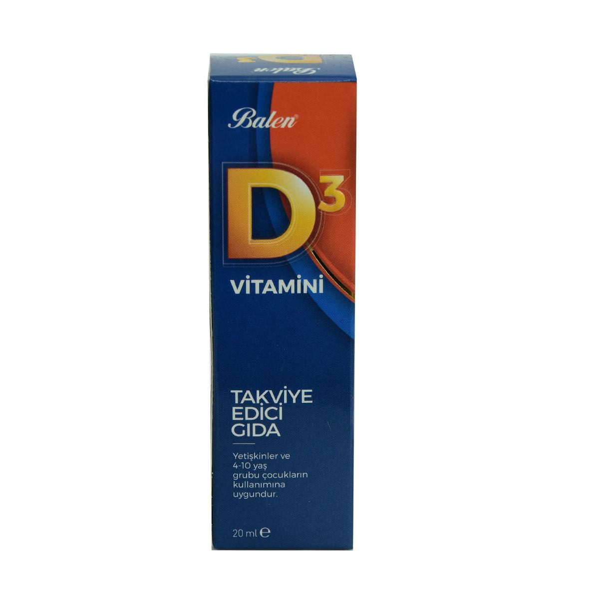 Balen D Vitamini Sade Unisex 20 ml