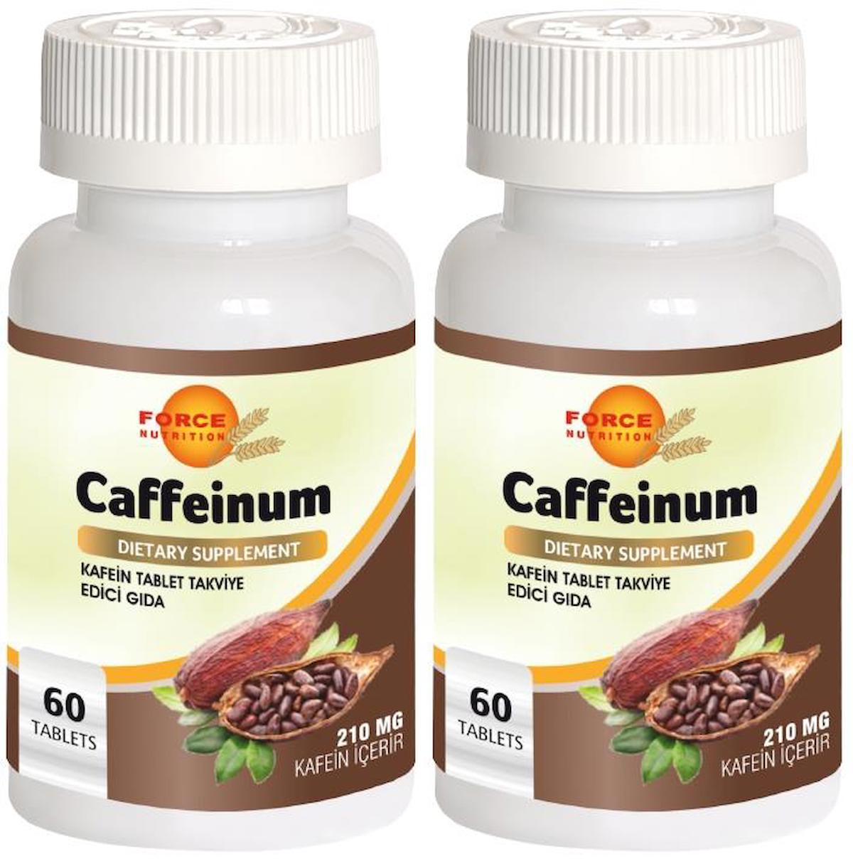 Force Nutrition Caffenium Aromasız Unisex Vitamin 2x60 Tablet