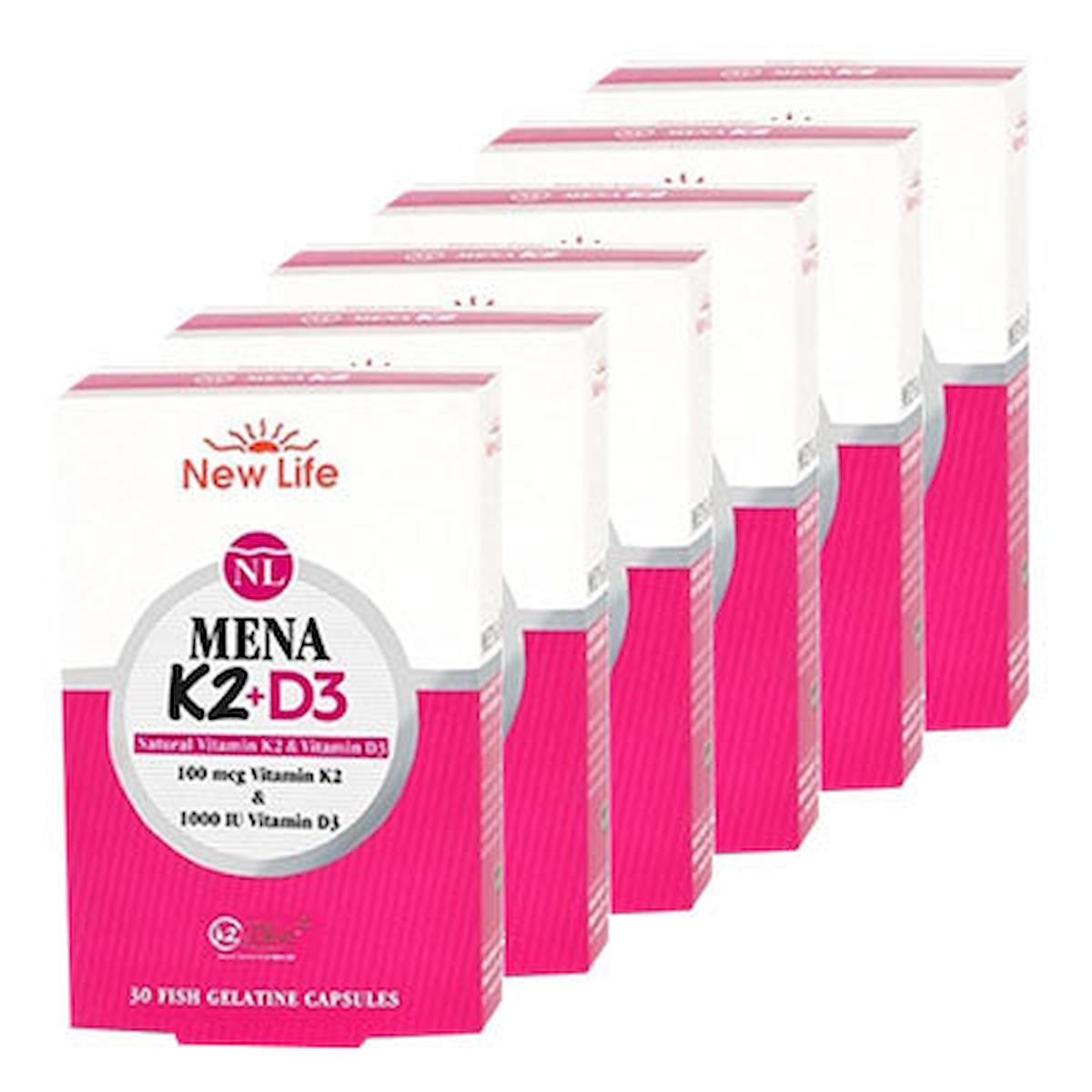 Newlife K2 Vitamini Sade Unisex 6x30 Kapsül