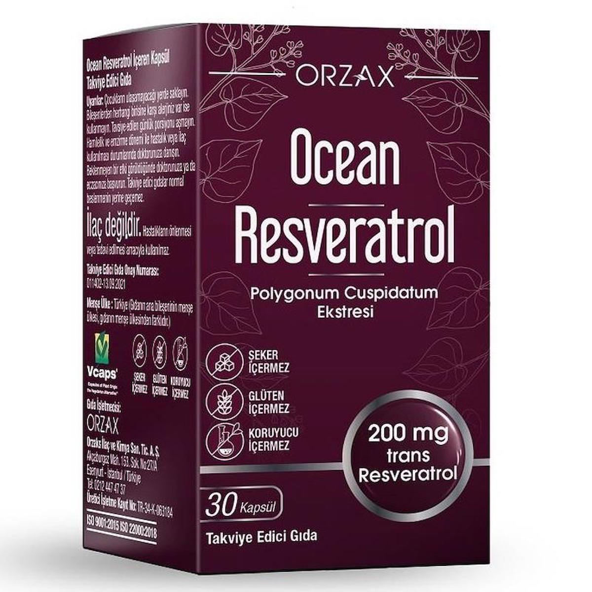 Ocean Resveratrol Sade Unisex Vitamin 30 Tablet