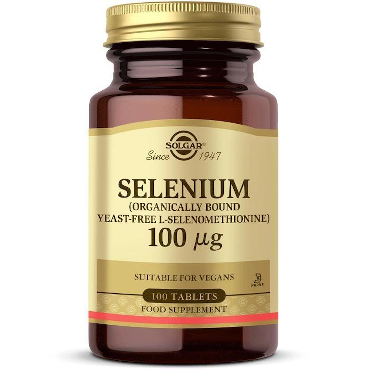 Solgar Selenium Aromasız Unisex Vitamin 100 Tablet