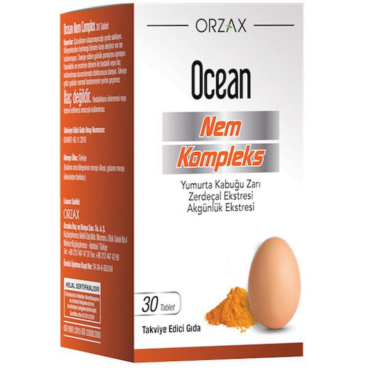 Ocean Orzax Kompleks Aromasız Unisex Vitamin 30 Tablet