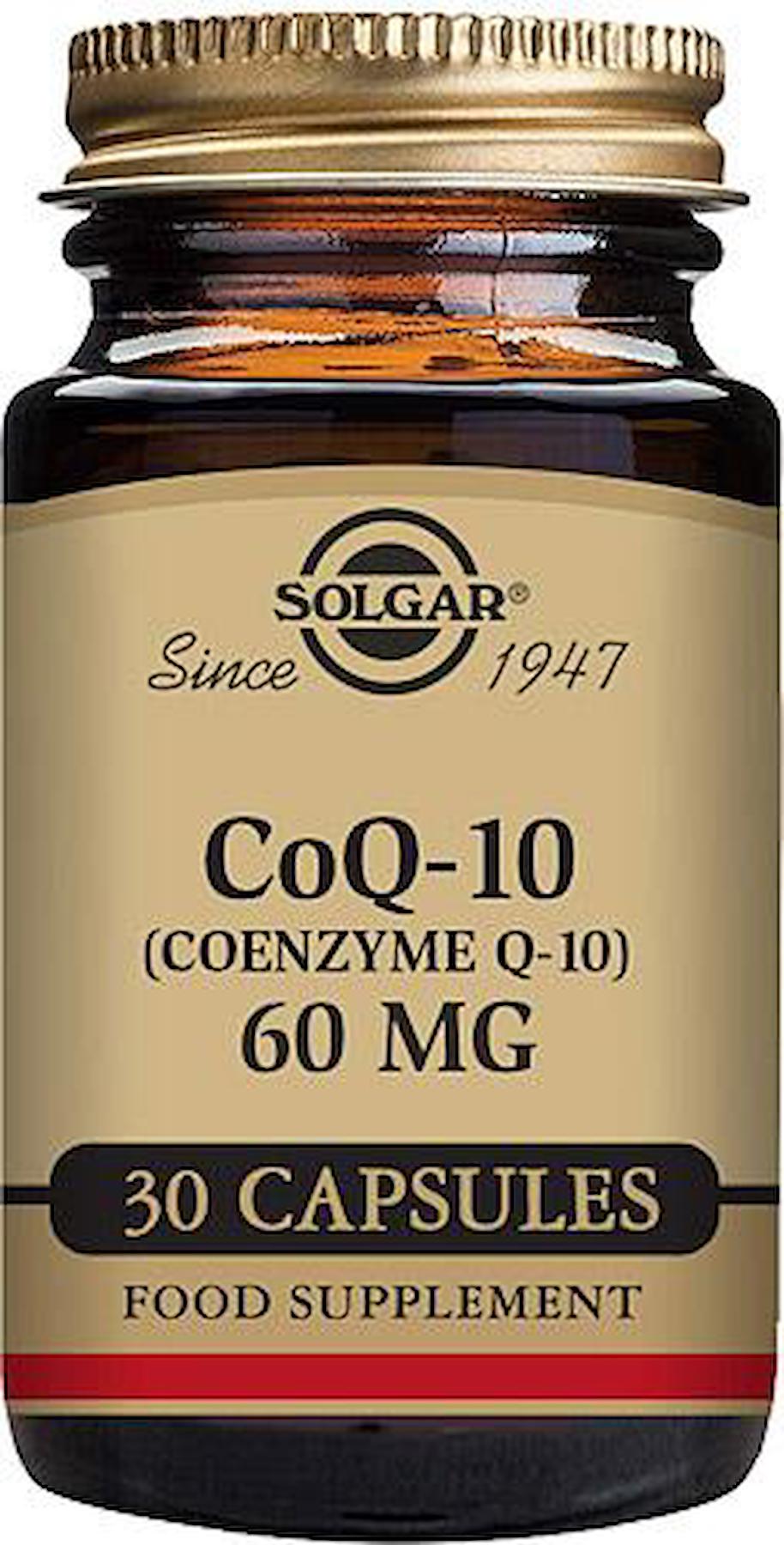 Solgar Coenzyme Q10 Aromasız Unisex Vitamin 60 Kapsül