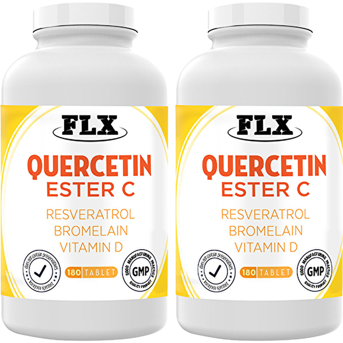 Flx Quercetin Complex Aromasız Unisex Vitamin 2x180 Tablet