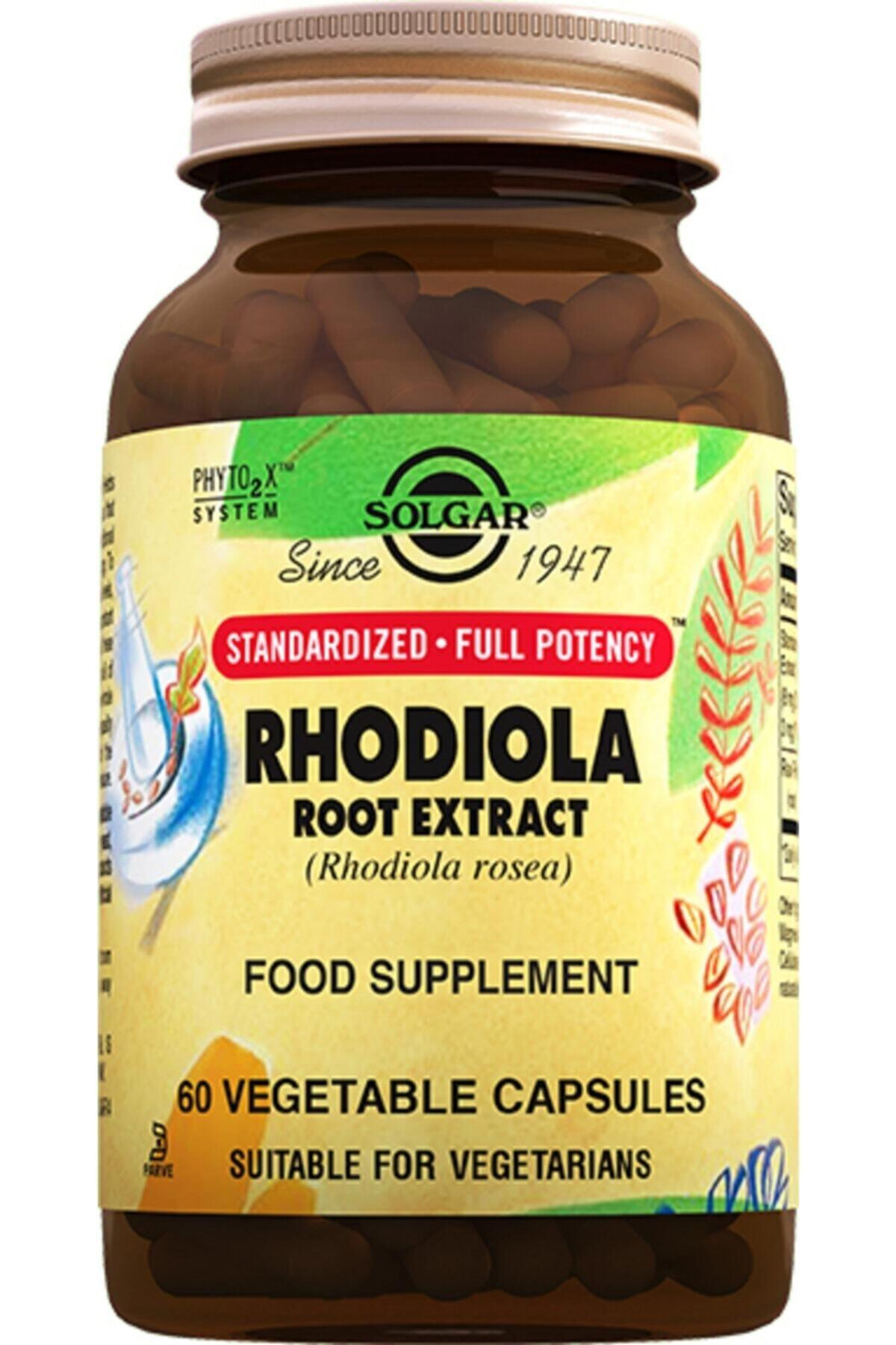 Solgar Rhodiola Root Extract Aromasız Unisex Vitamin 60 Kapsül