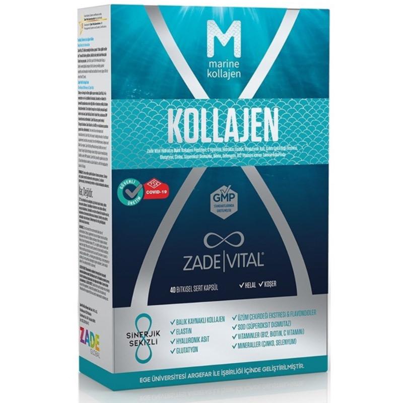 Zade Vital Sağlıklı Yaşam Kapsül Kolajen 40 Kapsül