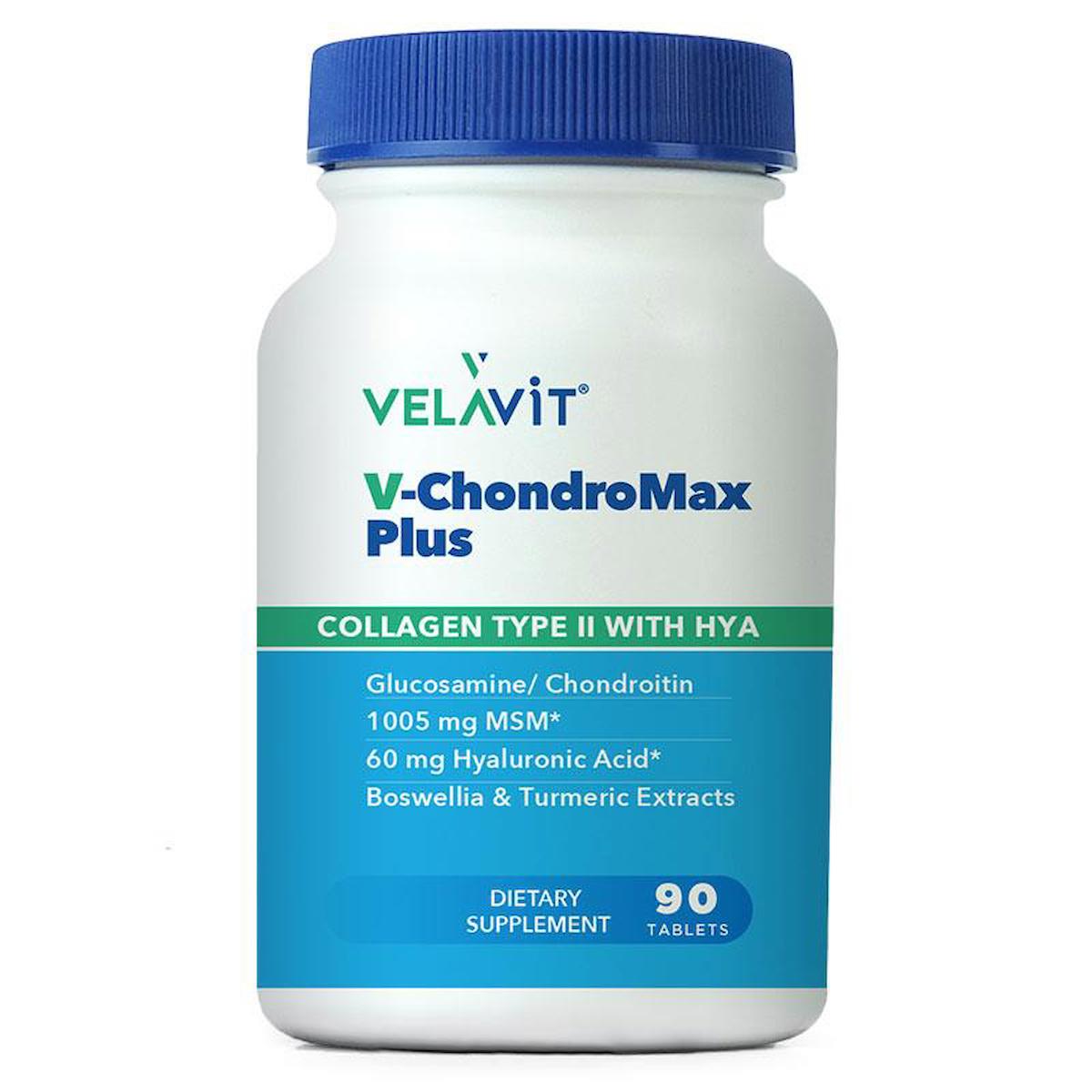 Velavit V-Chondromax Plus Takviye Edici Gıda Kapsül Kolajen 90 Tablet