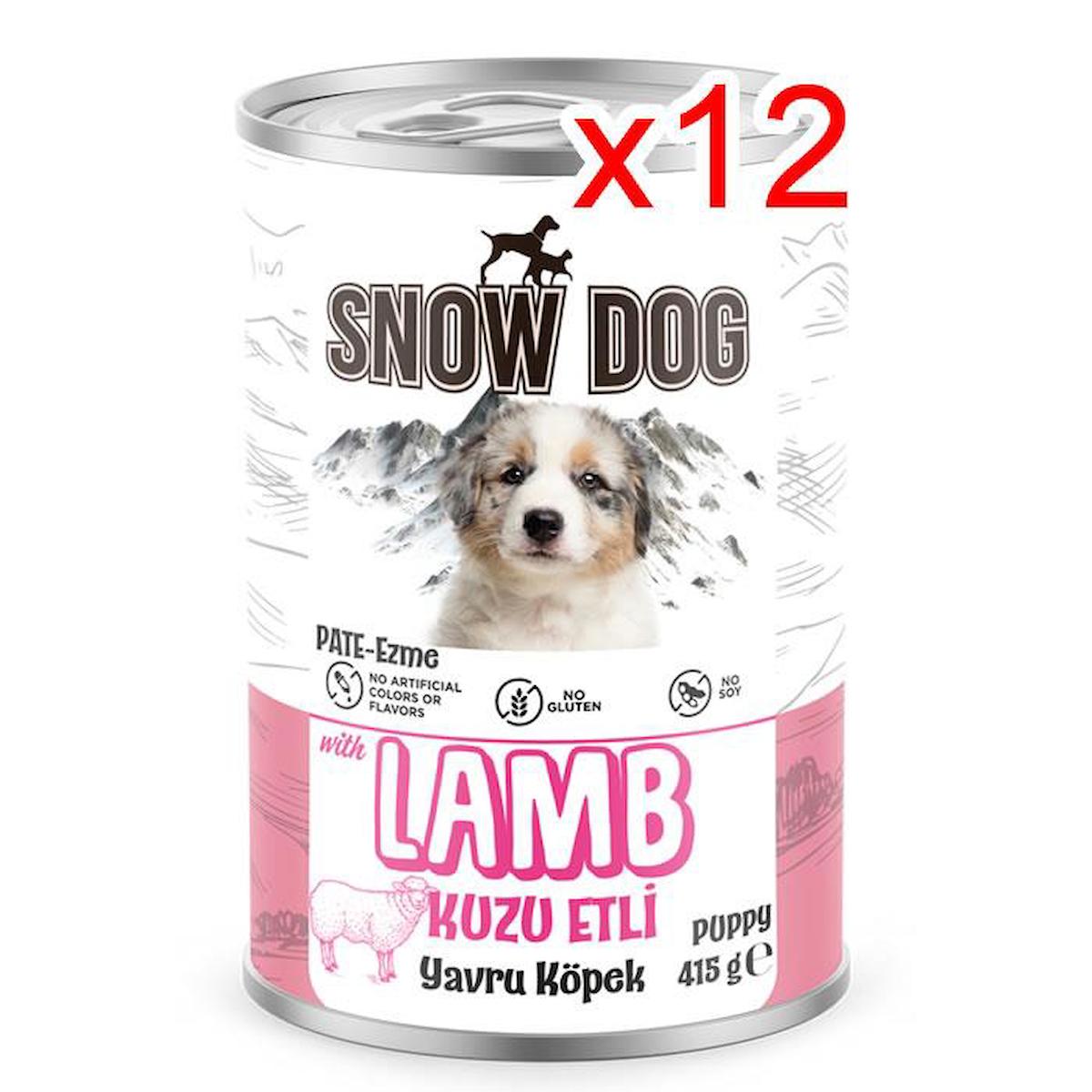 Snow Dog Kuzu Etli Yavru Yaş Köpek Maması 400 gr 12'li