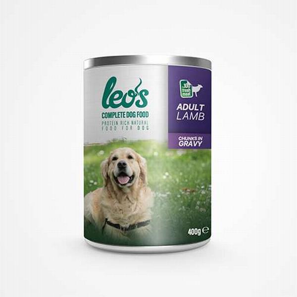 Leo'S Chunks In Gravy Kuzu Etli Parça Etli ve Soslu Yetişkin Yaş Köpek Maması 400 gr 6'lı