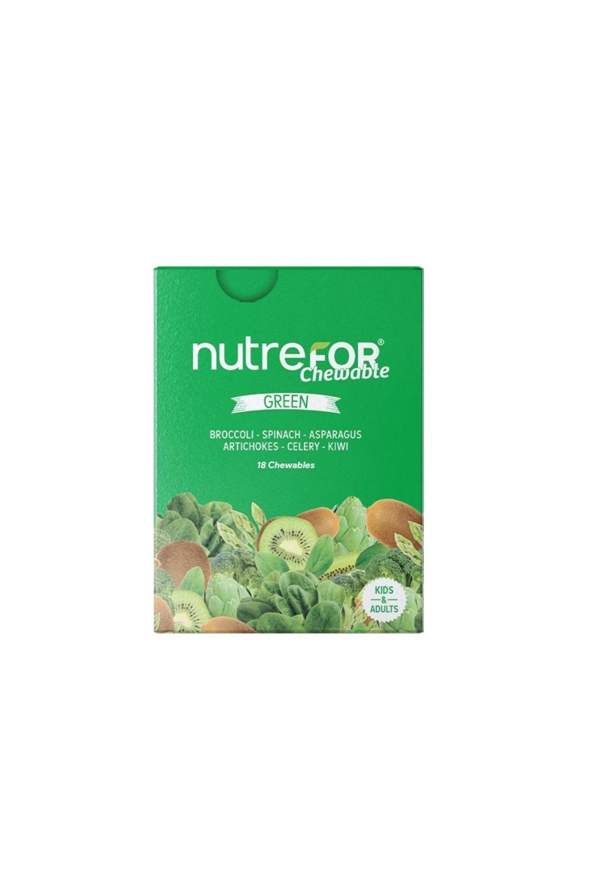 Nutrefor Chewable Green Çocuk Bitkisel Besin Desteği 18 Tablet