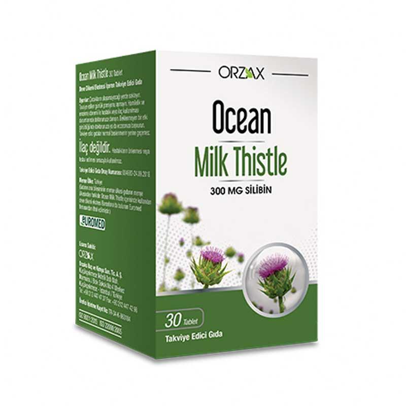 Ocean Milk Thistle Sade Yetişkin Bitkisel Besin Desteği 30 Tablet